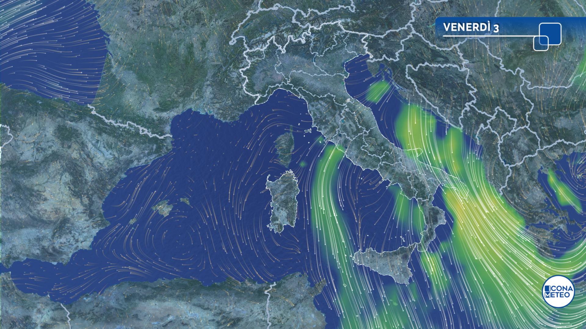 meteo domani maltempo freddo vento di burrasca