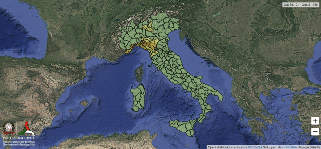 allerta 16 novembre 25