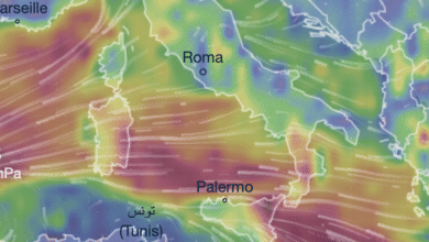Photo of Vortice ciclonico al Sud e Isole: nubifragi, venti a oltre 100 km/h e mareggiate
