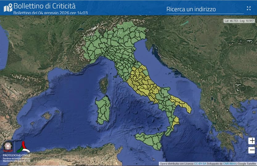 allerta meteo lunedi