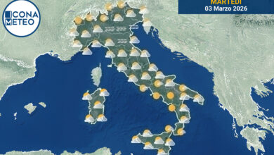 Photo of Meteo Italia oggi: Soleggiato al Nord, nuvole e piogge al Centro e Sud