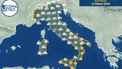 Photo of Meteo Italia oggi: maltempo al Centro, piogge al Nord, stabile al Sud