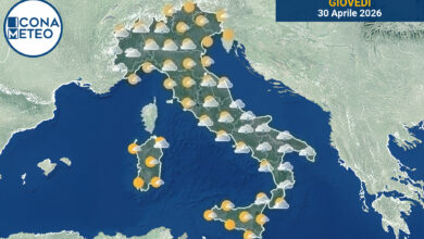 Photo of Meteo Italia oggi: piogge al Sud e schiarite al Nord