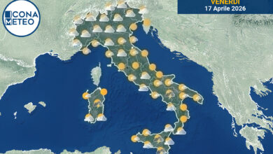 Photo of Meteo Italia: Sole e nuvole domani, rovesci isolati al Nord