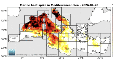 Photo of Mediterraneo: temperature superficiali fino a 2 gradi sopra la norma a fine aprile