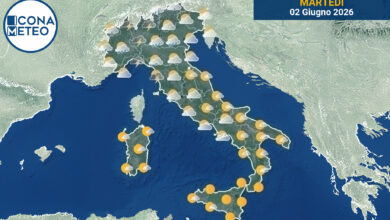 Photo of Meteo Italia oggi: temporali intensi al Nord, sole al Sud