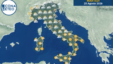 Photo of Meteo Italia oggi: Nuvole e piogge al Nord, sole al Sud