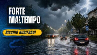 Photo of Meteo domani, forte maltempo in arrivo: rischio nubifragi e piogge intense