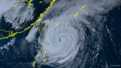 Photo of Tifone Champi, allerta a Taiwan: venti oltre 220 km/h e piogge torrenziali